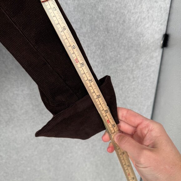 Ralph Lauren Womens Corduroy Button Up Jacket Size M Brown Equestrian Gold Crest - Picture 14 of 14